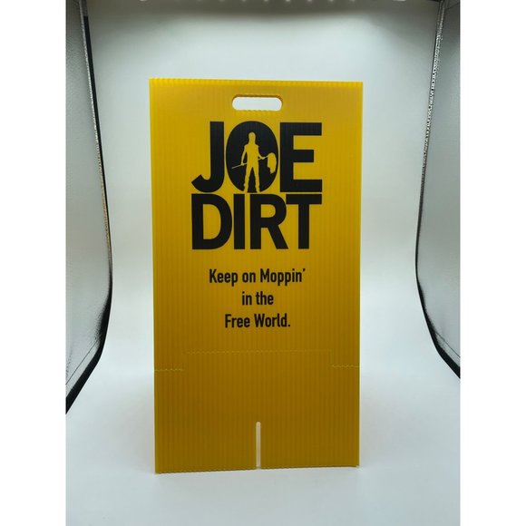 Folding Joe Dirt sign from BAM! Ultra Comedy/Disney box from February 2021 - Picture 1 of 2